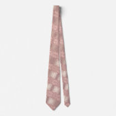 Rose Gold Blush Glitzer Tropfen Shic Party Neck Ti Krawatte (Vorderseite)