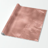 Rose Gold Blush Hautpulver Glass geschmolzen Geschenkpapier (Ungerollt)