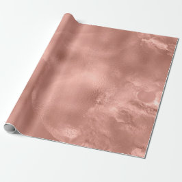 Rose Gold Blush Hautpulver Glass geschmolzen Geschenkpapier