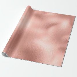 Rose Gold Blush Hautpulver Minimaler Glass Geschenkpapier
