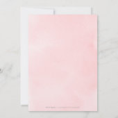 Rose Gold Blush immer und für immer Script Hochzei Einladung (Rückseite)