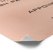 Rose Gold Blush Makeup Augen Lashes Preise Poster (Ecke)