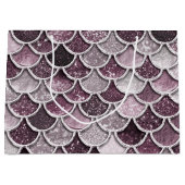 Rose Gold Blush Ombre Glitzer Mermaid Scales Große Geschenktüte (Vorderseite)