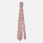Rose Gold Blush Party Neck Tie Geschenk Glitzer Tr Krawatte (Vorderseite)