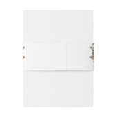 Rose Gold Blush Pink 3D Roses Your Names Wedding Einladungsbanderole (Rückseitenbeispiel)