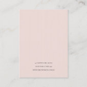 Rose GOLD BLUSH PINK COPPER EARRING DISPLAY Visitenkarte (Rückseite)