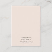 Rose GOLD BLUSH PINK COPPER EARRING DISPLAY Visitenkarte (Rückseite)