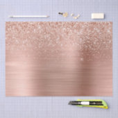 Rose Gold Blush Pink Glam Glitzer Seidenpapier (Handwerk)