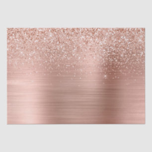 Rose Gold Blush Pink Glam Glitzer Seidenpapier