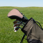 Rose Gold Blush Pink Glitzer Script Monogram Girl Golf Headcover (In SItu)