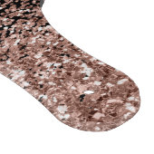 Rose Gold Blush Pink Glitzer Script Monogram Girl Schneidebrett (Ecke)