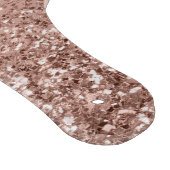 Rose Gold Blush Pink Glitzer Script Monogram Girl Schneidebrett (Ecke)