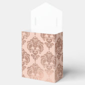 Rose Gold Blush Pink Modernes Glam Damask Geschenkschachtel (Geöffnet)