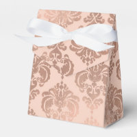 Rose Gold Blush Pink Modernes Glam Damask