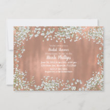 Rose Gold Blush Pink Weißes Gipskraut Bridal