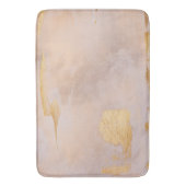 Rose Gold Blush und Gold Textur Badematte (Vorderseite Vertikal)