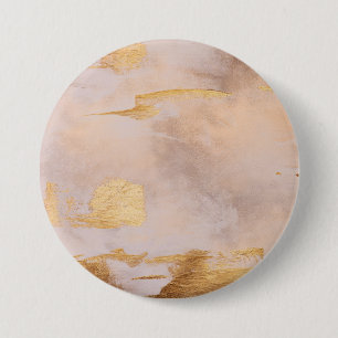 Rose Gold Blush und Gold Textur Button