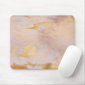 Rose Gold Blush und Gold Textur Mousepad (Mit Mouse)
