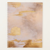 Rose Gold Blush und Gold Textur Planer (Vorderseite)