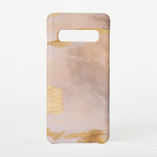 Rose Gold Blush und Gold Textur Samsung Galaxy S10 Hülle
