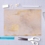 Rose Gold Blush und Gold Textur Seidenpapier (Handwerk)