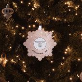 Rose gold-blütige Firmenlogo Ornament Karte