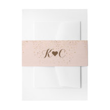 Rose Gold Bly Band für Hochzeitseinladungen