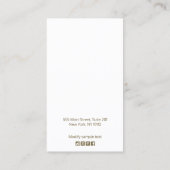 Rose Gold Boho Feather Earring Visitenkarte (Rückseite)