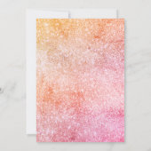 Rose Gold Boho Floral Pakistani Wedding Einladung (Rückseite)