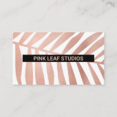 Rose Gold Boho Visitenkarte (Rückseite)