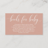 Rose Gold Book Request - Baby Shower Einladung (Vorderseite)