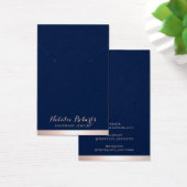 Rose Gold Border Navy Blauer Schmuck Earring Displ (Schreibtisch)