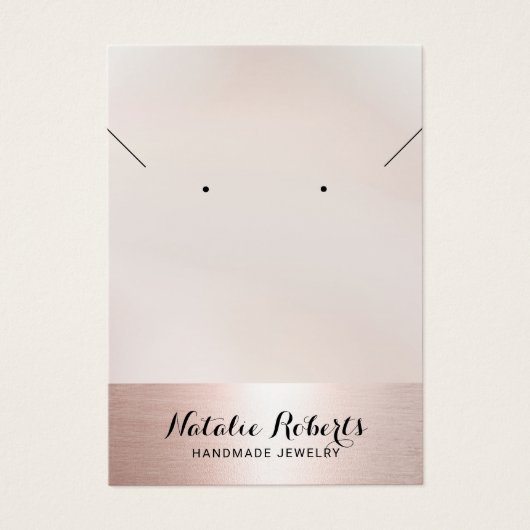 Rose Gold Border Schmuck mit Necklace Display (Vorderseite)