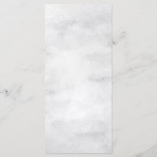 Rose Gold Botanisches Blumenmenü Menükarte (Rückseite)