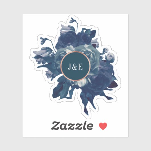 Rose Gold Bouquet Aufkleber (Blatt)