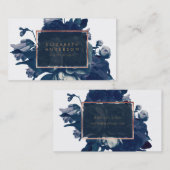 Rose Gold Bouquet Business Card Visitenkarte (Vorne/Hinten)
