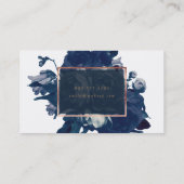 Rose Gold Bouquet Business Card Visitenkarte (Rückseite)