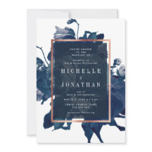 Rose Gold Bouquet Hochzeit Einladung