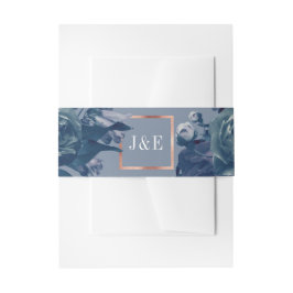 Rose Gold Bouquet Wedding Einladungsbanderole