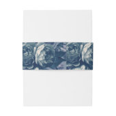 Rose Gold Bouquet Wedding Einladungsbanderole (Rückseitenbeispiel)