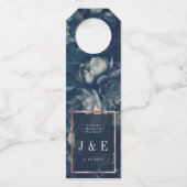 Rose Gold Bouquet Wedding Flaschenanhänger (Vorderseite)