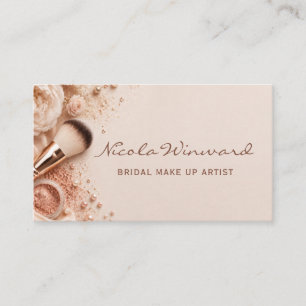 Rose Gold Braut-Make-up-Artist Visitenkarte