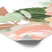 Rose Gold Brautparty Foto Kabine Rahmen Poster (Ecke)