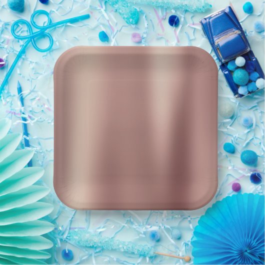 Rose Gold Brautparty Pappteller (Party)