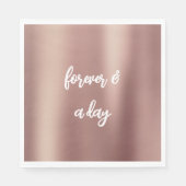 Rose Gold Brautparty Serviette (Vorderseite)