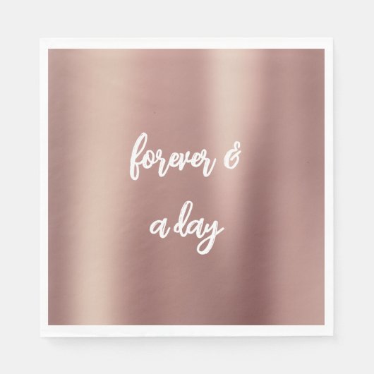 Rose Gold Brautparty Serviette (Vorderseite)