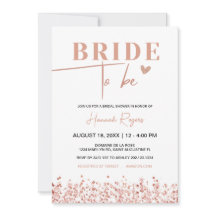 Rose Gold Bridal Brautparty, Braut zu sein