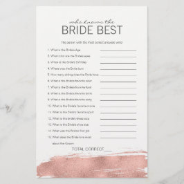 Rose Gold Bridal, die das beste Spiel der Braut ke