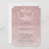 Rose Gold Bridal Dusche Bachelorette Einladung (Vorderseite)