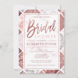 Rose Gold Bridal Dusche Einladung